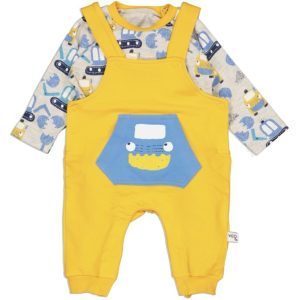 Комплект с полукомбинезоном для мальчика